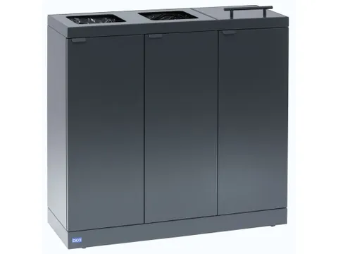 Bica 887 Afvalscheidingsunit 3x45 Liter Antraciet