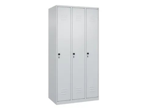 locker,HxBxD 1850x900x500mm,3vak,vak B 300mm,draaigrendel