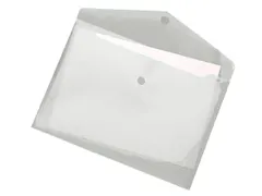 Pochette transparente Foldersys A5 paysage avec fermeture à pression