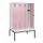 locker met bank,HxBxD 1950x1200x815mm,4vak,vak B 300mm,cilinderslot