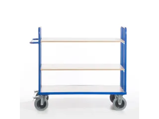 etagewagen,draagverm. 500kg,laadvl. LxB 1200x800mm,houtetage,RAL5010 - 2