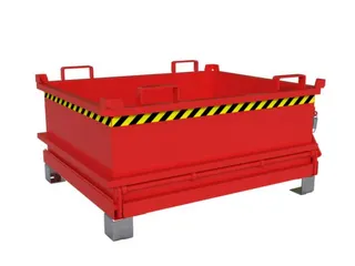mini-bodemklepcontainer,HxLxB 625x1000x1200mm,0,37m³,inrijbeugel,staa - 2