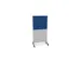 scheidingswand,HxB 1545x800mm,MP-lichtgrijs,BN6016-blauw
