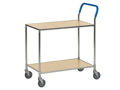 tafelwagen,draagverm. 150kg,2xstaalplaat,laadvl. LxB 760x430mm