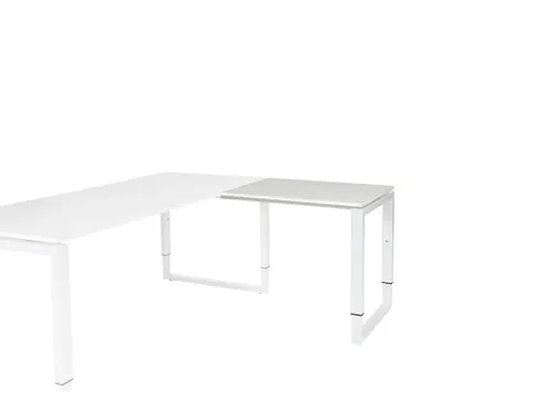 Domino Plus Aanbouw Hoogte Verstelbaar 800x600mm Wit 25mm Wit O-Poot