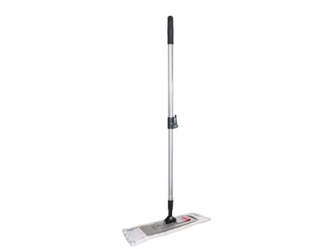 brede mopset,B 400mm,microvezel-mop,aluminium-steel,mop wit/blauw