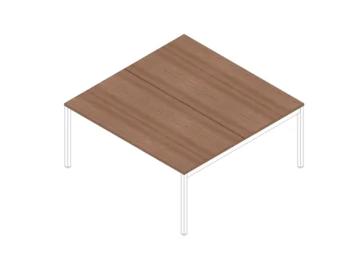 In Hoogte Verstelbare Benchtafel 680-760X1600X1600Mm Blad Canaletto