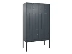 armoire vestiaire Z HxlxP 2120x1200x500mm larg. compart. 150/300mm