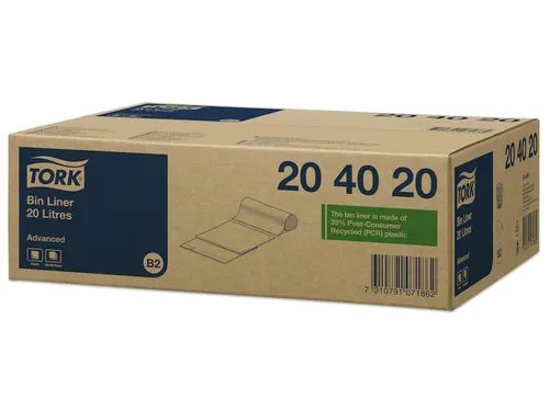 Afvalzakken Tork Bin Liner 20 liter Wit B2