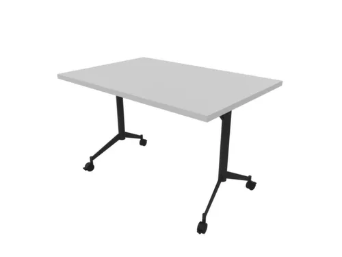 klaptafel,HxBxD 750x1200x800mm,hoekig,T-voet donkergrijs,ovale buis