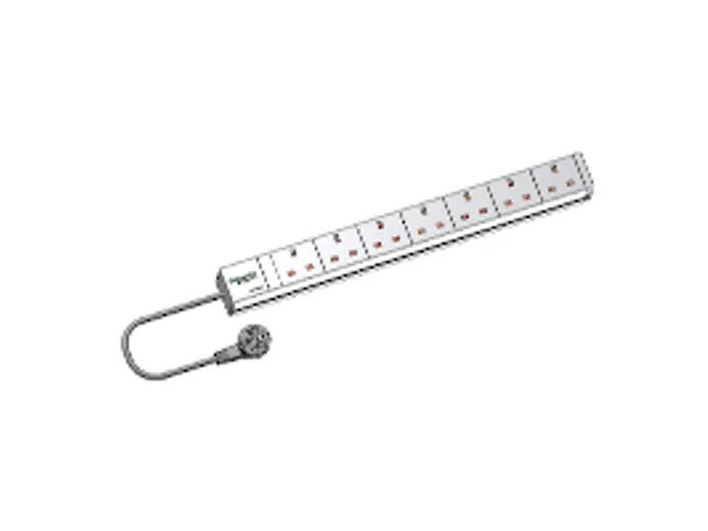 Actassi - 1U stroomverdeelrail - 7 stopcontacten 19P UK