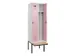 locker met bank,voor scheiding van kleding,HxBxD 2120x600x815mm,2vak