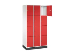 lockerkast,HxBxD 1950x920x500mm,3x4vakken,cil.-slot,sokkel