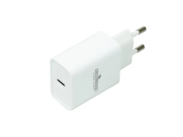 Oplader Green Mouse USB-C 20W wit blisterverpakking