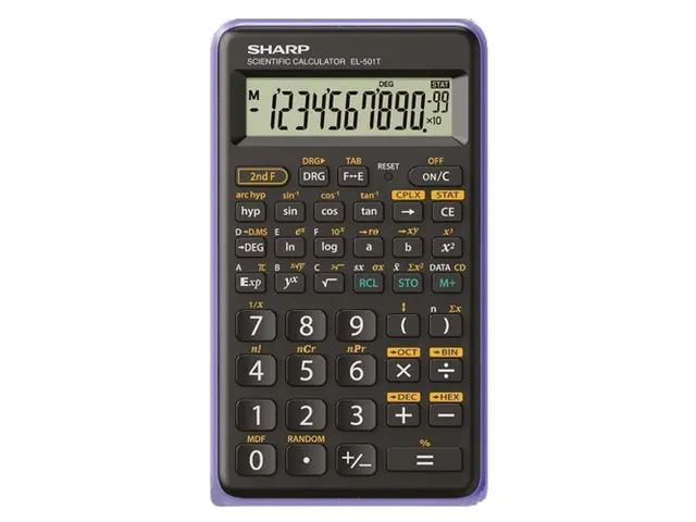 Calculator Sharp-EL501TVL zwart-violet wetenschappelijk