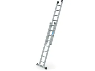 schuifladder,2x8,trede(n),balk L 4,18m,2-dlg.,aluminium - 3