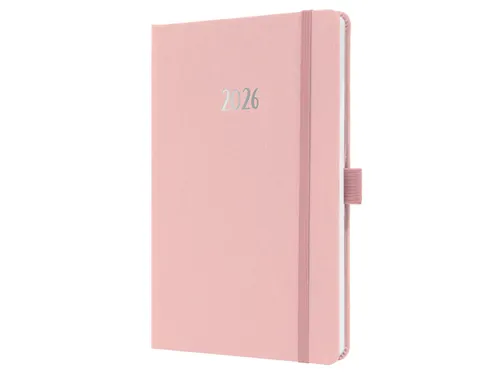 Weekagenda Feel A5 2026 (NL/FR/EN/DU) Soft Rose Hardcover