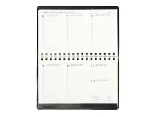 Agenda 2027 Ryam Compact Suprema 7dagen/2pagina's ringplastic zwart - 4