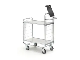 etagewagen,draagverm. 200kg,2etage(s),laadvl. LxB 750x425mm,houtetage - 1
