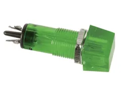 Vierkante Signaallamp 11.5x11.5mm 12V Groen