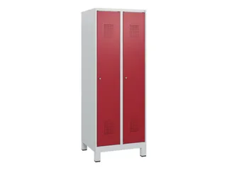 schoollocker,HxBxD 1630x600x500mm,2vak,vak B 300mm,cil.-slot,voeten - 2