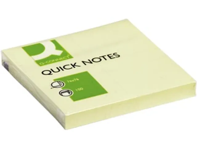 Quick Notes Memoblaadjes 76x76mm 100 Vel Geel