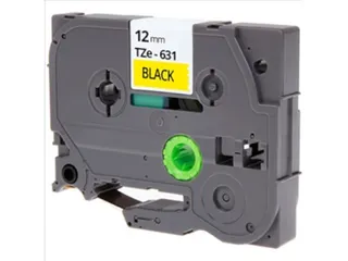 Labeltape Brother Compatible Tze-631 12Mm Zwart Op Geel - 2