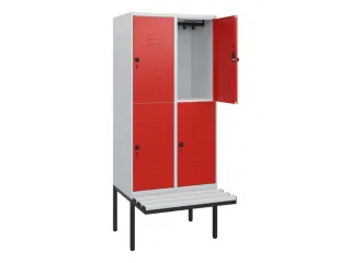 Dubbeldekse dekenkist,HxBxD 1950x800x815mm,2x2vak.,vak B 400mm - 2