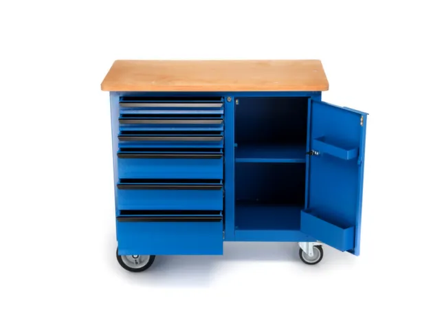 1504 0321 Rolwerkbank met 6laden