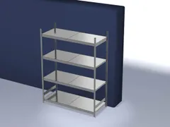 breedvakstelling,grondveld,HxBxD 2500x2070x835mm,vakl. 350kg