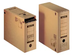 Archiefdoos Leitz 6086 Premium 120x275x325mm met afsluitklep bruin