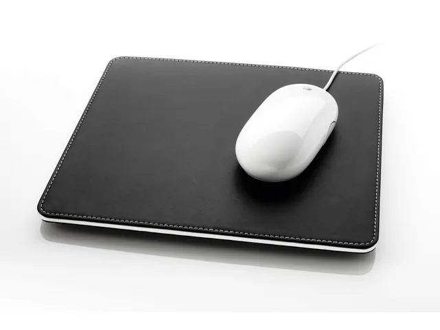 Bureauonderlegger Kunstleer 60x45 zwart