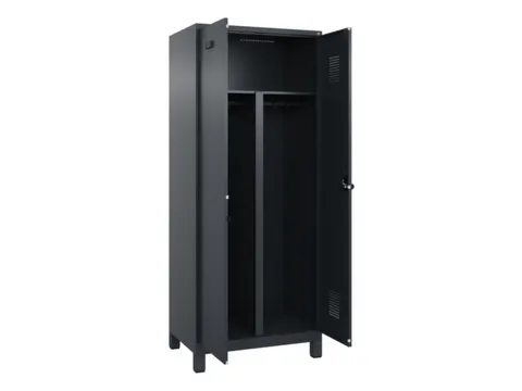 PBM-locker,HxBxD 1950x800x500mm,2vak,vak B 400mm,draaigrendel