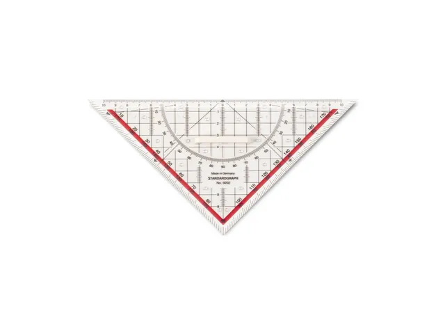 Tekendriehoek Standardgraph 23cm met afneembare greep kunststof