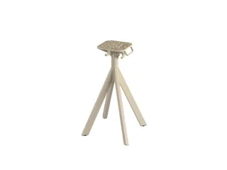onderstel,HxBxD 720x600x600mm,v. Terrastafel,staal,zandkleuren - 1