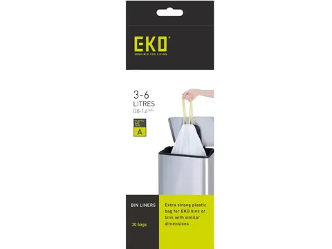 EKO afvalzakken type A 3 - 6 liter Doos 6 x 30 zakken