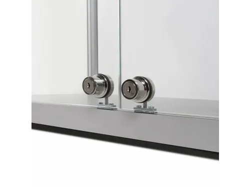 Glazen Vitrinekast Dubbele Deur 80x40x200cm