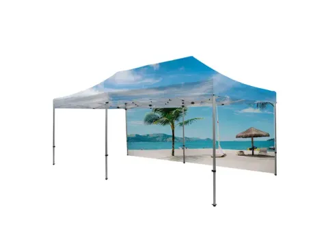 Wand voor Tent Alu 3x6 meter met Eigen print Dubbelzijdig