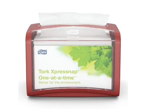 Tork 272612 Xpressnap Tabletop Napkin Dispenser Rood
