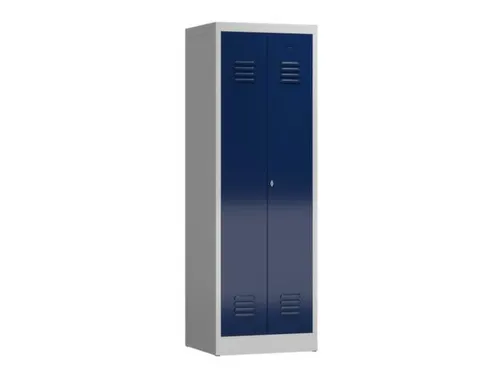 garderobekast,HxBxD 1800x590x500mm,2vak,klink,gezamenlijk afsluitbaar