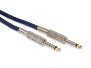Luidsprekerkabel - Jack 6.35mm Naar Jack 6.35mm - Mono - 10m - Blau - 1