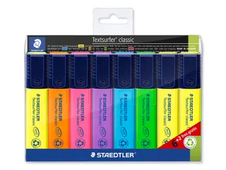Markeerstift Staedtler 364 Textsurfer assorti 6 stuks + 2 geel gratis - 1