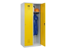 locker,HxBxD 1850x800x500mm,2vak,vak B 400mm,cil.-slot,staand op vloer