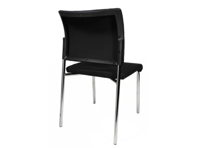 Bezoekersstoel Stof Zwart Zitting 430x480x450mm