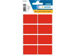 HERMA 3692 Universele etiketten 26x40mm Rood 40 stuks - 1