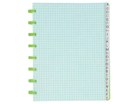 repertorium, ft A5, transparant, geruit 5mm