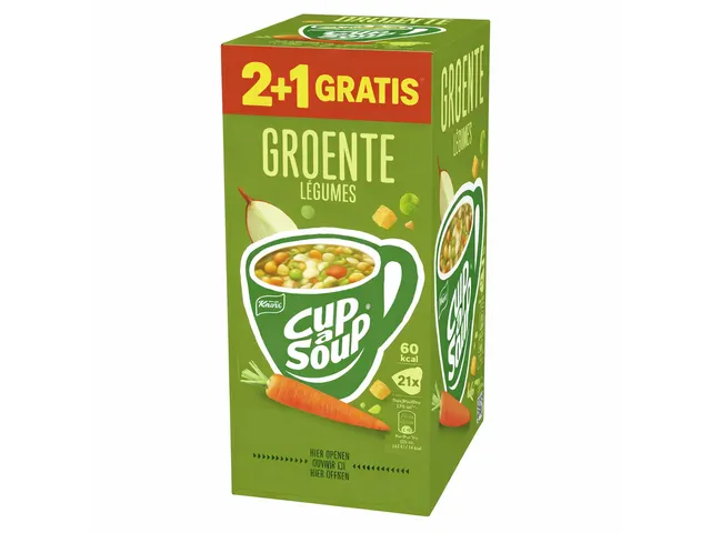 Cup a Soup Knorr groente 175ml doos 2+1 Gratis