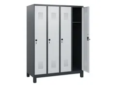 schoollocker,HxBxD 1630x1200x500mm,4vak,vak B 300mm,draaigrendel