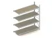 Rayonnage Grande Largeur Suivant Hxlxp 2500X2251X800Mm 4Niveaux Bois