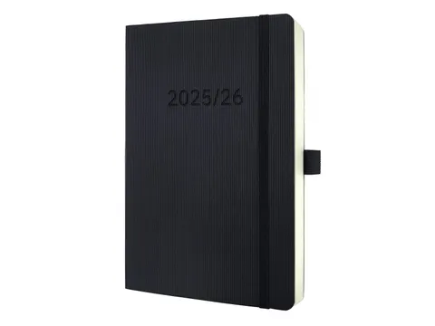 Weekagenda Conceptum A5 25/26 18maands (NL/FR/EN/DU) zwart Softcover